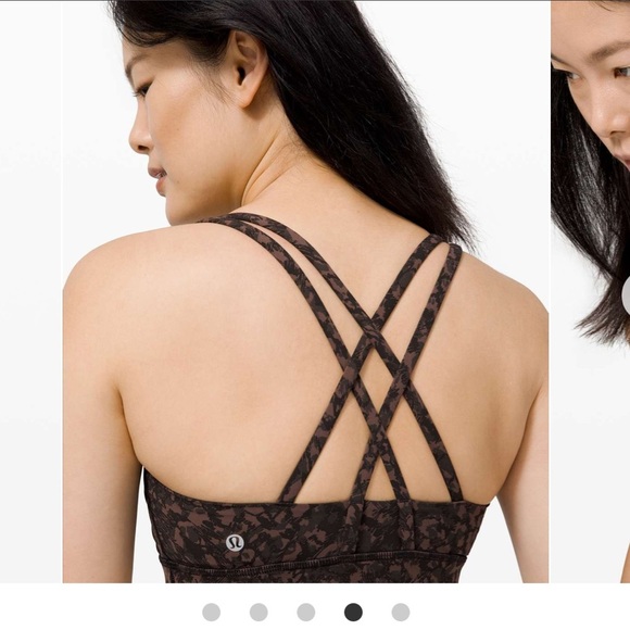 Lululemon Energy Bra *Medium Support, B-D Cup Wild Thing Camo Brown Earth Multi - Picture 3 of 7
